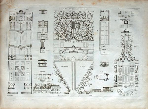 Image 11 - Jean-Nicolas-Louis Durand, « Maisons de campagne et jardins d’Italie », 1801