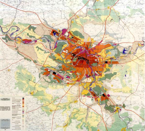 Image 12 - Schéma directeur d’aménagement et d’urbanisme de la région de Paris, 1965