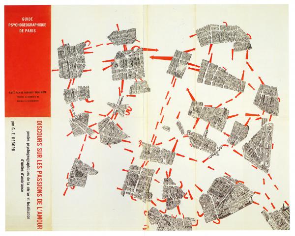 Image 9 - Guy Debord, Guide psychogéographique de Paris. Discours sur les passions de l’amour, sl, Bauhaus Imaginiste, sd [1957]
