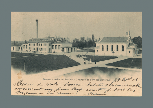 Image 20 - Thônex, asile de Bel-Air, chapelle et services généraux (avant 1904).